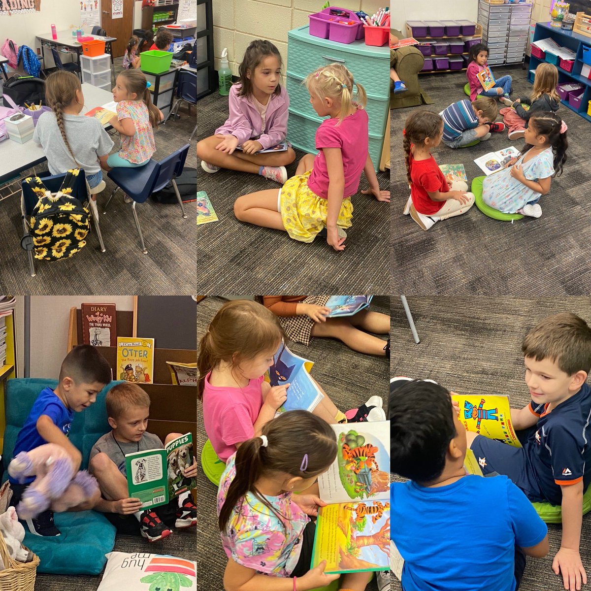 Bridgewater_FE's tweet photo. Today was full of reading, making new friends and taking pictures of our work to show mom and dad 😁 
Happy Friday! https://t.co/g5pdOmwxaI