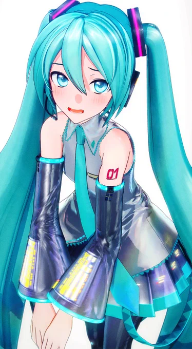 ちょっとムリそうなミクさん#初音ミク 