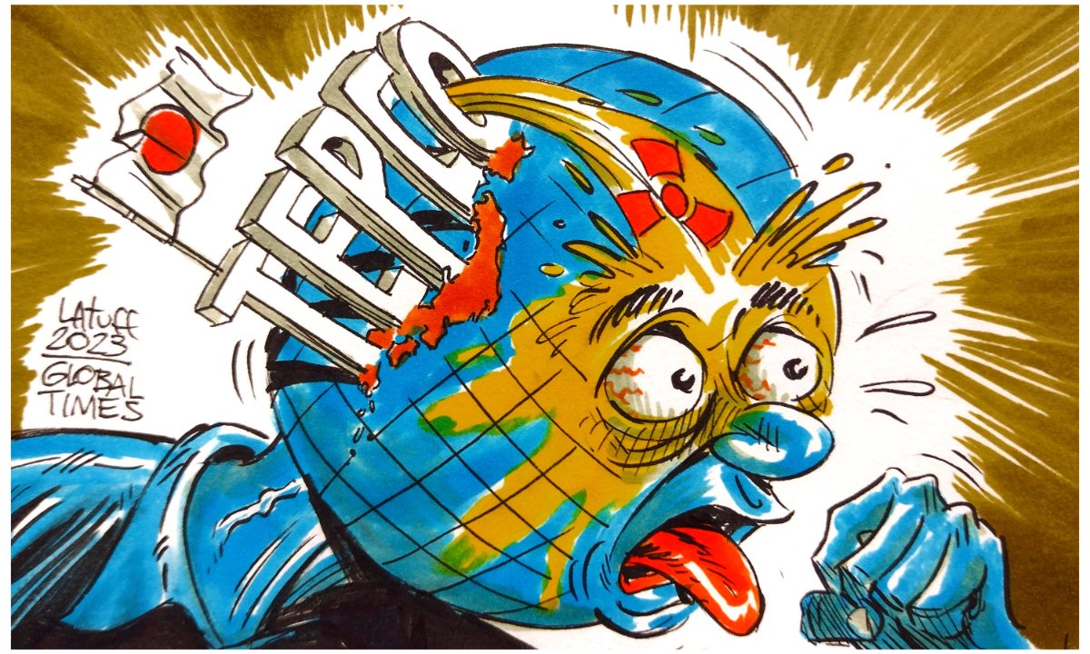 Japanese anime is trying to promote the protection of the sea, but the Japanese government is determined to discharge sewage into the sea. How ironic!