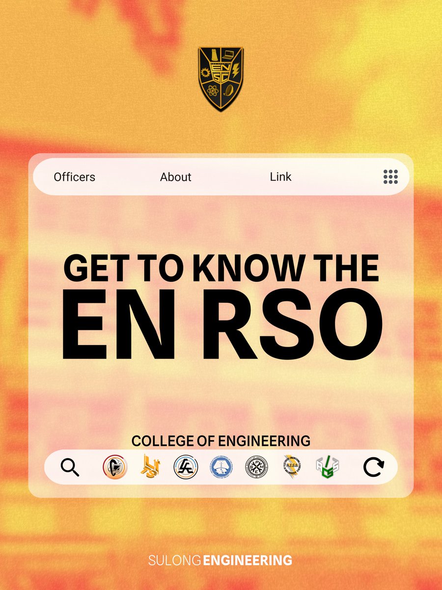 UECENSC's tweet photo. GET TO KNOW THE EN RSOs🧡

#ENRSOs
#ENSC2324
#SulongEngineering https://t.co/uhH3ktB2Rb