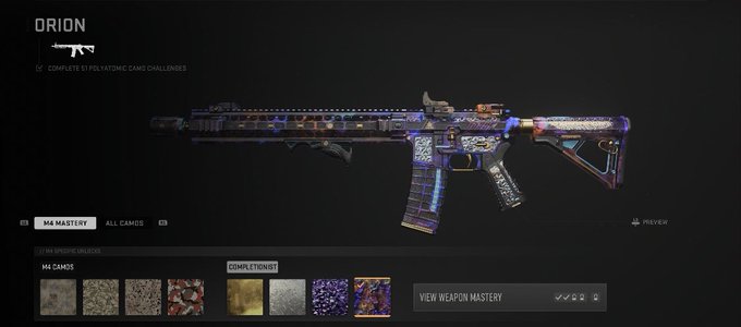 finally unlocked ORION camo after I got my 51 guns GOLD , PLATINUM & POLYATOMIC  ??? #GamerGirl #CamoGrind
