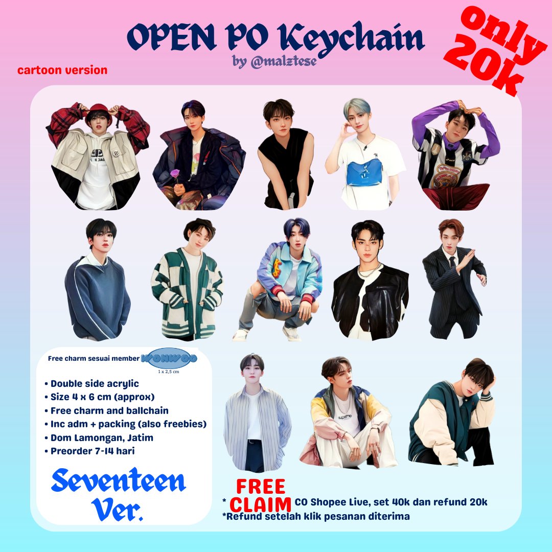 malztese's tweet photo. Help rt or like are appreciated 𓆑

INTEREST CHECK🌼🌼
୨KPOP Cartoon Keychain

hii ada yg mau gaa kalo aku open PO inii?? FREE CLAIM by co lewat live🍊 
[inc ballchain + freebies gemes><]
 🥳 kalo ada yg minat𓈒𓏸 Drop ur @ yaa 🫵🏼😋

t. Wts keyring keychain svt zb1 bts treasure https://t.co/rgTcq58pKY