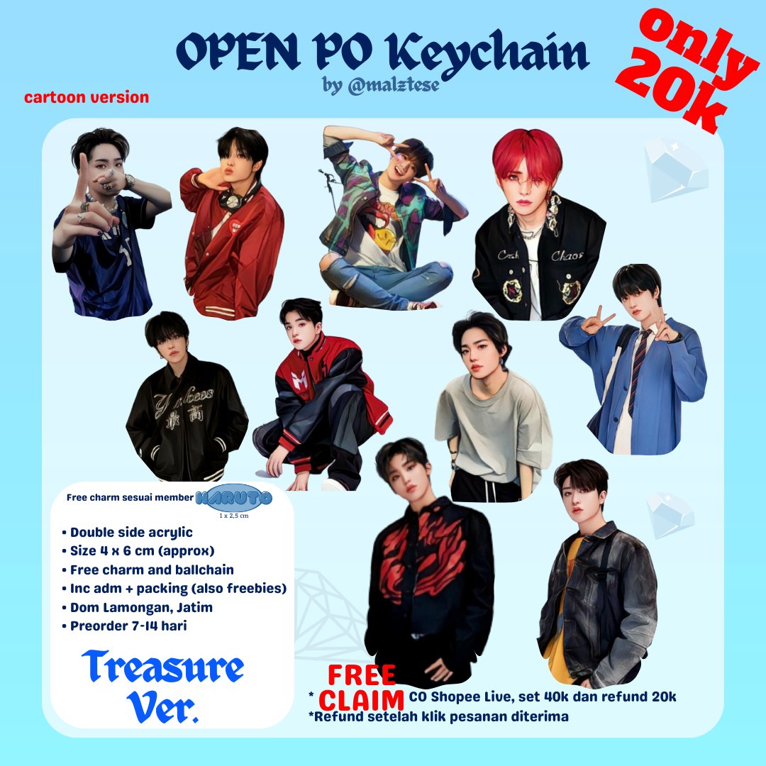 malztese's tweet photo. Help rt or like are appreciated 𓆑

INTEREST CHECK🌼🌼
୨KPOP Cartoon Keychain

hii ada yg mau gaa kalo aku open PO inii?? FREE CLAIM by co lewat live🍊 
[inc ballchain + freebies gemes><]
 🥳 kalo ada yg minat𓈒𓏸 Drop ur @ yaa 🫵🏼😋

t. Wts keyring keychain svt zb1 bts treasure https://t.co/rgTcq58pKY