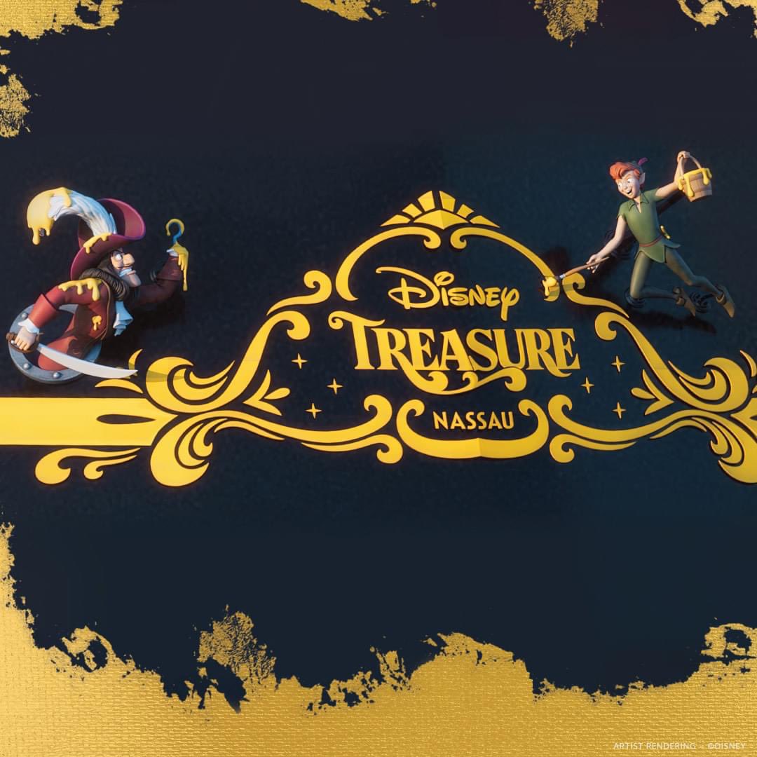 EnchantedTravL's tweet photo. Disney Cruise Line has shared a first look at Peter Pan and Captain Hook, the character sculptures on the stern of Disney Cruise Line's newest ship, the Disney Treasure, scheduled to set sail in 2024!🚢 ✨Contact us for magical details about sailing with Disney Cruise Line. https://t.co/zMKxpTuzYf