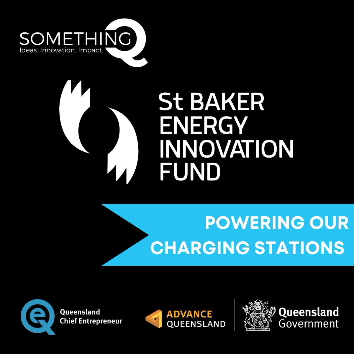 Queensland Chief Entrepreneur welcomes St Baker Energy Fund supporting SomethingQ charging stations. St Baker invests in disruptive energy & e-mobility startups. Info: stbenergy.com.au. SomethingQ, last tickets: bit.ly/somethingqtick… #SQ23 #SomethingQ