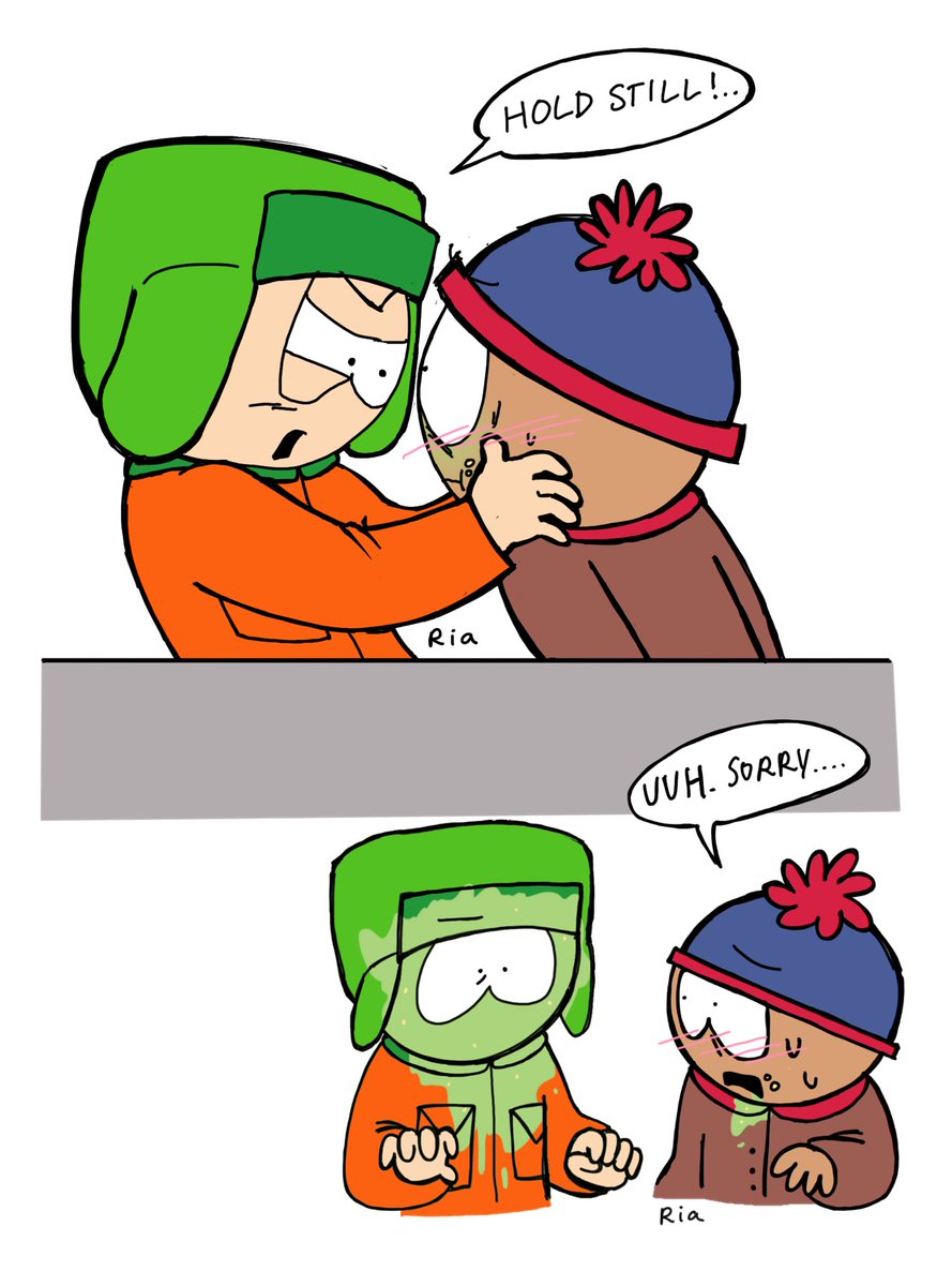 kahl64's tweet photo. I FINALLY COOKED!! he was going to wipe stan’s mouth #southpark #spstyle https://t.co/EOsB5kkDUG