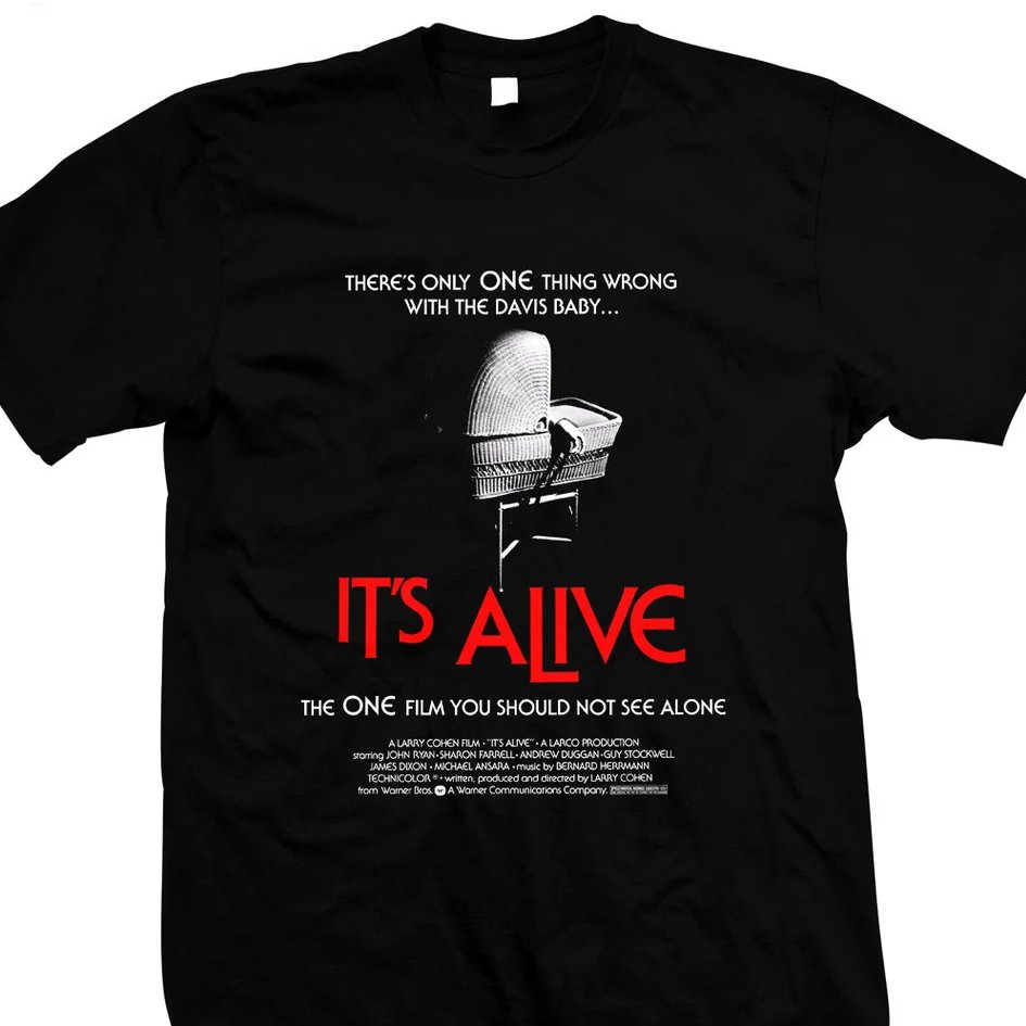 HBookandPoster's tweet photo. There is only one thing wrong with the Davis baby...
IT'S ALIVE!  
Writer / Director  Larry Cohen #TSHIRT 
 https://t.co/tnQjNXYdg1 https://t.co/BZN84J01J1