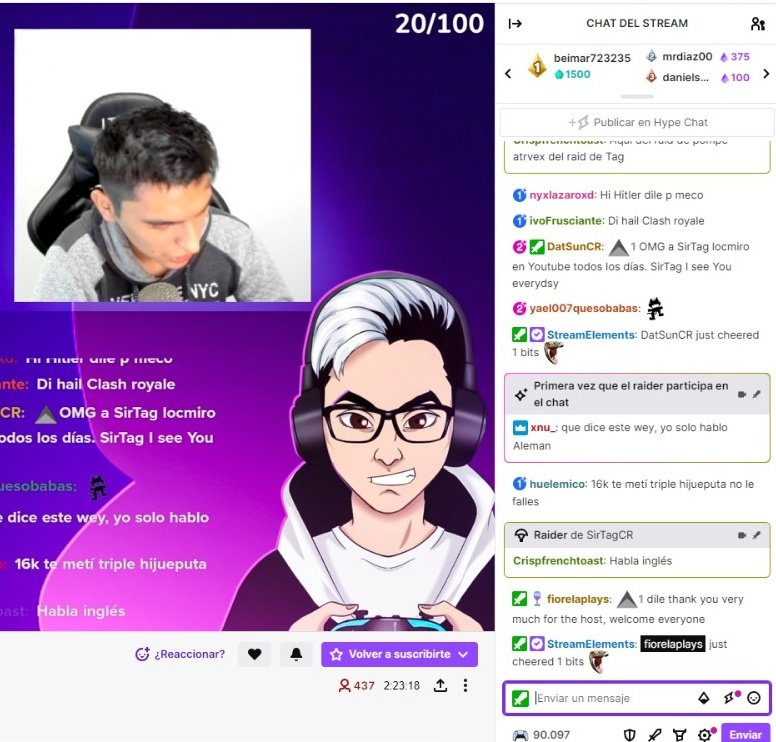 Thunderboy (@thunderboydg) on Twitter photo 180 sin raid y después <a href="/SirTagCR/">Code: SirTag</a> nos elevó 🤩♥️ Se está notando las horas de esfuerzo y el apoyo. Muchas gracias a todos los que se vienen en mí ♥️ 180 sin raid y después <a href="/SirTagCR/">Code: SirTag</a> nos elevó 🤩♥️ Se está notando las horas de esfuerzo y el apoyo. Muchas gracias a todos los que se vienen en mí ♥️