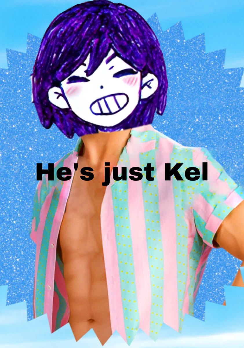 Arsenic_lily's tweet image. Idk if anyone’s done this yet but he is just Kel #omori #barbie