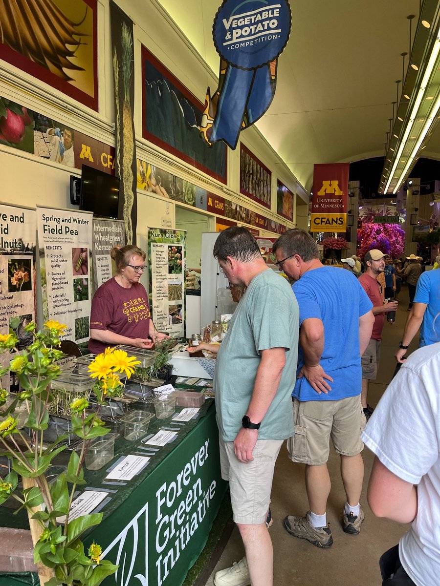 dlwyse's tweet photo. Another great day at the Forever Green Initiative booth at the Mn State Fair. Please stop by for a visit- https://t.co/F96Mw3Uneu