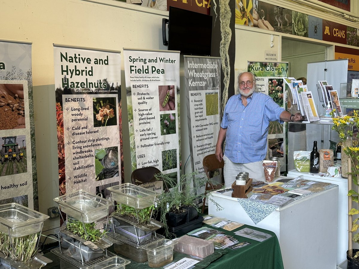 Another great day at the Forever Green Initiative booth at the Mn State Fair. Please stop by for a visit-