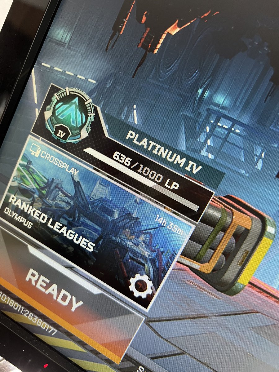 Apex復帰して1週間、ブロンズからプラチナ4までランクが上がりました