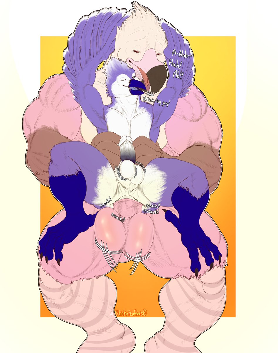 He’s big 💖 and he fits 💜 

Tysm to @StickyFeathers0  for this masterclass of smut !!

Characters include my flamingo Neo💖🦩
&amp;
My good friend <a href="/SakkiiJAD/">SexyJay</a> 💜💜