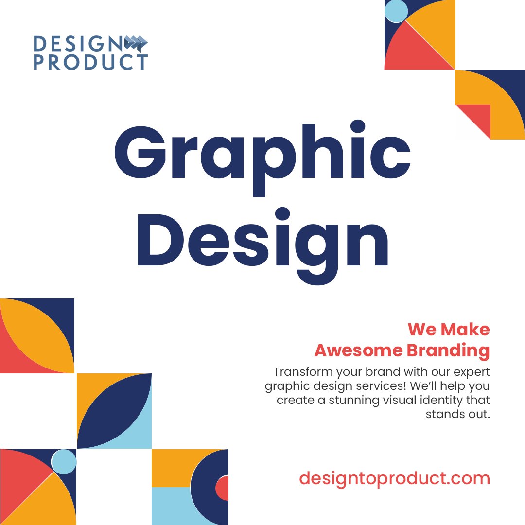 Design2Product's tweet photo. Transform your brand with our expert graphic design services! We’ll help you create a stunning visual identity that stands out. Contact us now for a free consultation! #graphicdesign #branding #designservices https://t.co/UMQdv8mJeM