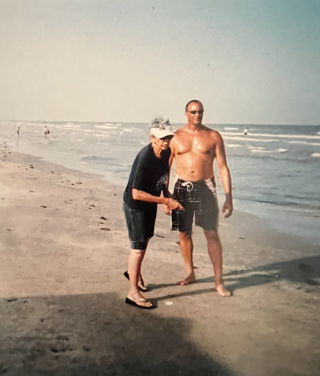 Since X is so filled with politics, transgenders and other crap…thought I would share myself playing Washers with my 86 year old mother on a Texas beach!  #preciousmoments