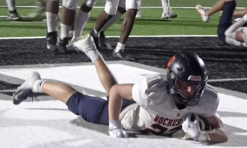 Channel1450com's tweet photo. Rochester Blows Out Peoria In Week One (HIGHLIGHTS) https://t.co/I8FkOrohIb https://t.co/hWyNFCoDaf