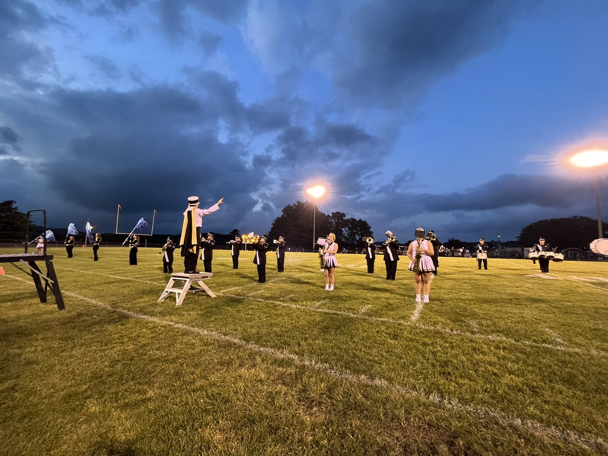 Beautiful sky as the MV Marching Band performed at Boswell today. <a href="/MV_Knights/">Moshannon Valley SD</a> <a href="/MoValleyMoMusic/">Charlie Gambino</a> <a href="/JohnZesiger/">Dr. John W. Zesiger</a> #MVBetterTogether
