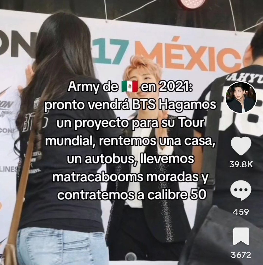namutws's tweet photo. Ustedes tal vez no lo recuerden pero por allá del 2021 army de México estaba preparadisima para recibir a BTS porque había rumores de Tour mundial, teníamos proyectos, pensaban llevar matracabooms morada, calibre 50 les respondió para ser la sorpresa para los biti, soy lagrimas! https://t.co/QwtY9f4FBN