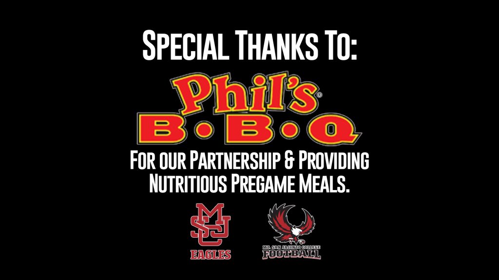 Mt. San Jacinto College Football (@msjcfootball) on Twitter photo Our players are fortunate as <a href="/PhilsBBQSD/">Phil's BBQ San Diego</a> in Temecula partners with our program to fuel our players with the best bbq in SoCal for an incredible post-scrimmage meal! ##soareagle #JacDNA Our players are fortunate as <a href="/PhilsBBQSD/">Phil's BBQ San Diego</a> in Temecula partners with our program to fuel our players with the best bbq in SoCal for an incredible post-scrimmage meal! ##soareagle #JacDNA