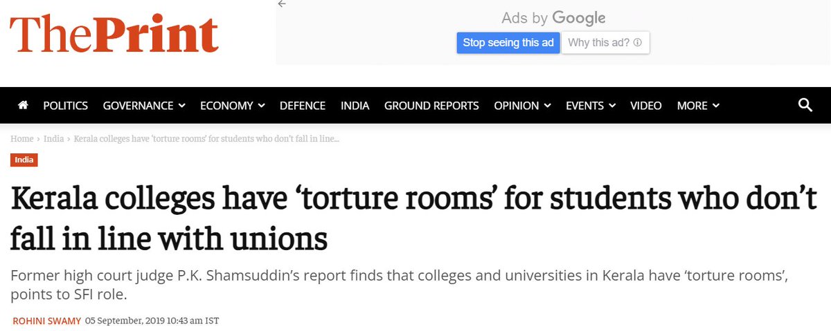 AbhishBanerj's tweet photo. Dear liberals,

I dont care if you accuse me of whataboutery

Communist goons run "torture rooms" in Kerala colleges

For years, I tried in vain to get people's attention to this crime

I will try again today to let more people know

Hypocrisy is bad

Exposing hypocrisy is good https://t.co/qy7qbCC6xm