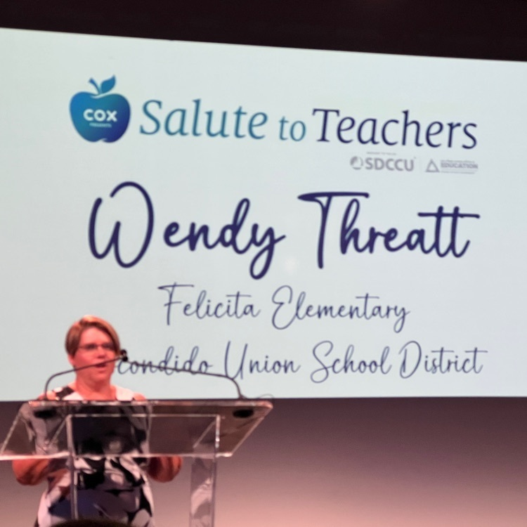 EUSD's tweet photo. My honor to announce that Wendy Threatt as one of Five San Diego County Teacher of the Year! https://t.co/0SdFzGnFYP