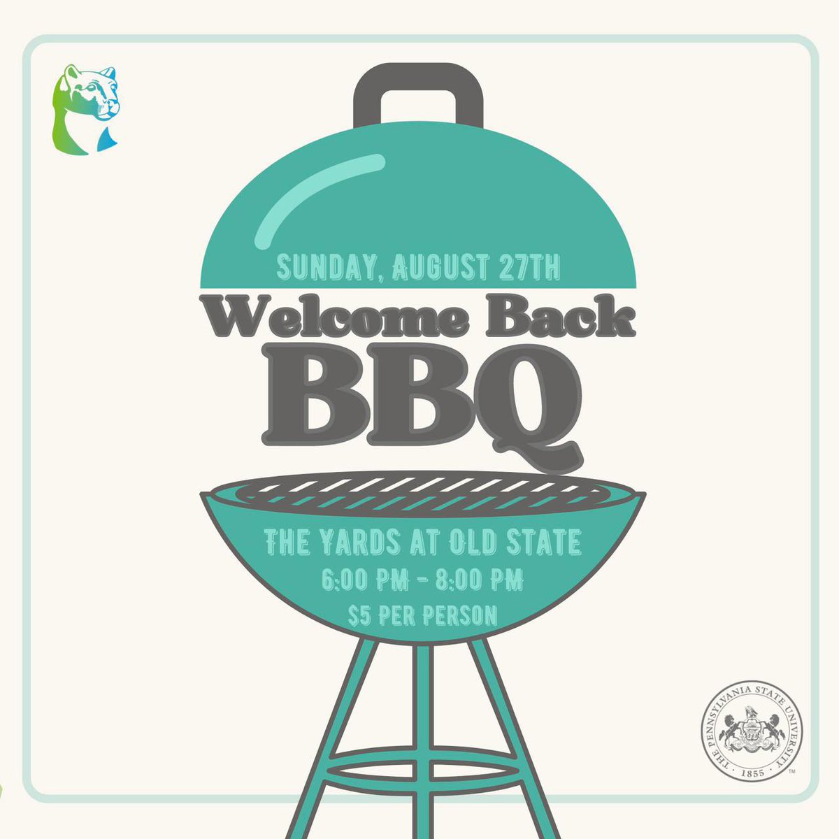 cppatpsu's tweet photo. Join us this weekend in our Welcome Back BBQ 🍢! https://t.co/QSOdBbfKpV