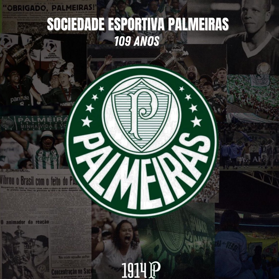 ParmeraCom's tweet photo. O meu amor por você é do tamanho da sua grandeza. Feliz aniversário, Sociedade Esportiva Palmeiras! �� https://t.co/dUIjYqU0wu