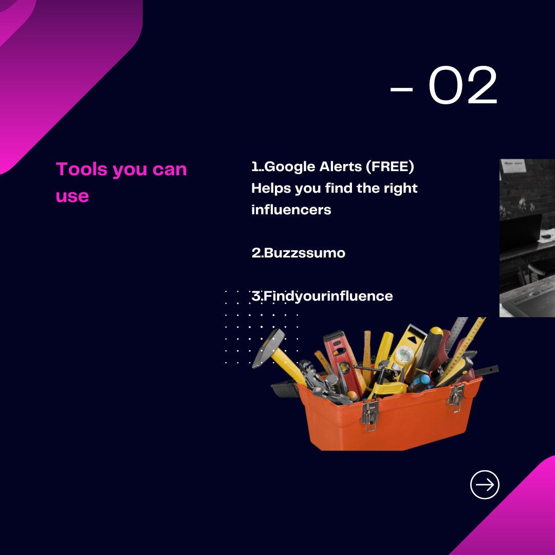 Pk_ads2023's tweet photo. Here's how to go about influencer marketing in #appmarketing:
1. Define your goals ��
2. Discover the perfect influencers 👥
3. Craft compelling content 💡
4. Launch and ignite discussions 🚀💬
5. Evaluate your impact 📊📈
#InfluencerMarketing #AppSuccess 📲🚀 https://t.co/Tn0BaF3vAv