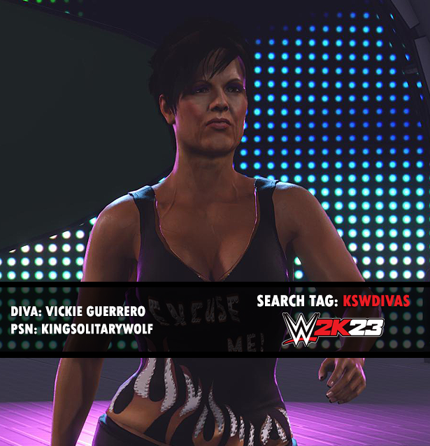 2KSWDivas's tweet photo. EXCUSE ME! Vickie Guerrero has been uploaded to @wwegames CC.
* Includes 3 attires
* Includes entrance
* Includes victory
* Includes move-set
#wweraw #wwesmackdown #eddiegurrero #vickieguerrero #reymysterio #wwegames #wwe2k23 #wwe2k23communitycreations #wweedge #trishstratus https://t.co/BDRx8dYDbr