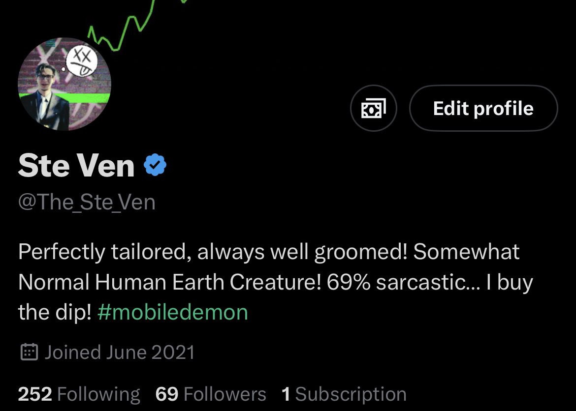 The_Ste_Ven's tweet photo. Almost halfway there! Thank you for being you. If you are one of the first 69…
#mobiledemon
I’m still not convinced you’re not a robot! https://t.co/lVeHS8VthC