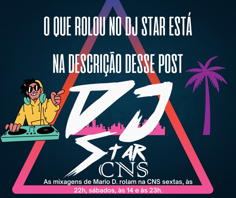 radiocns's tweet photo. #SetlistDJstar 25/08
Redfield - Guidance Extended
#Pappy - #LetYouGo Remix
Lovlee - Pulling mix
Far Distance - Hidrah Remix
#EdSheeran - #Shivers
#MarioD #webradio #Techno #trance #housemusic #deephouse #eletronicsound #músicaeletrônica #dj #playlist #radio https://t.co/bYdYe6rlrz