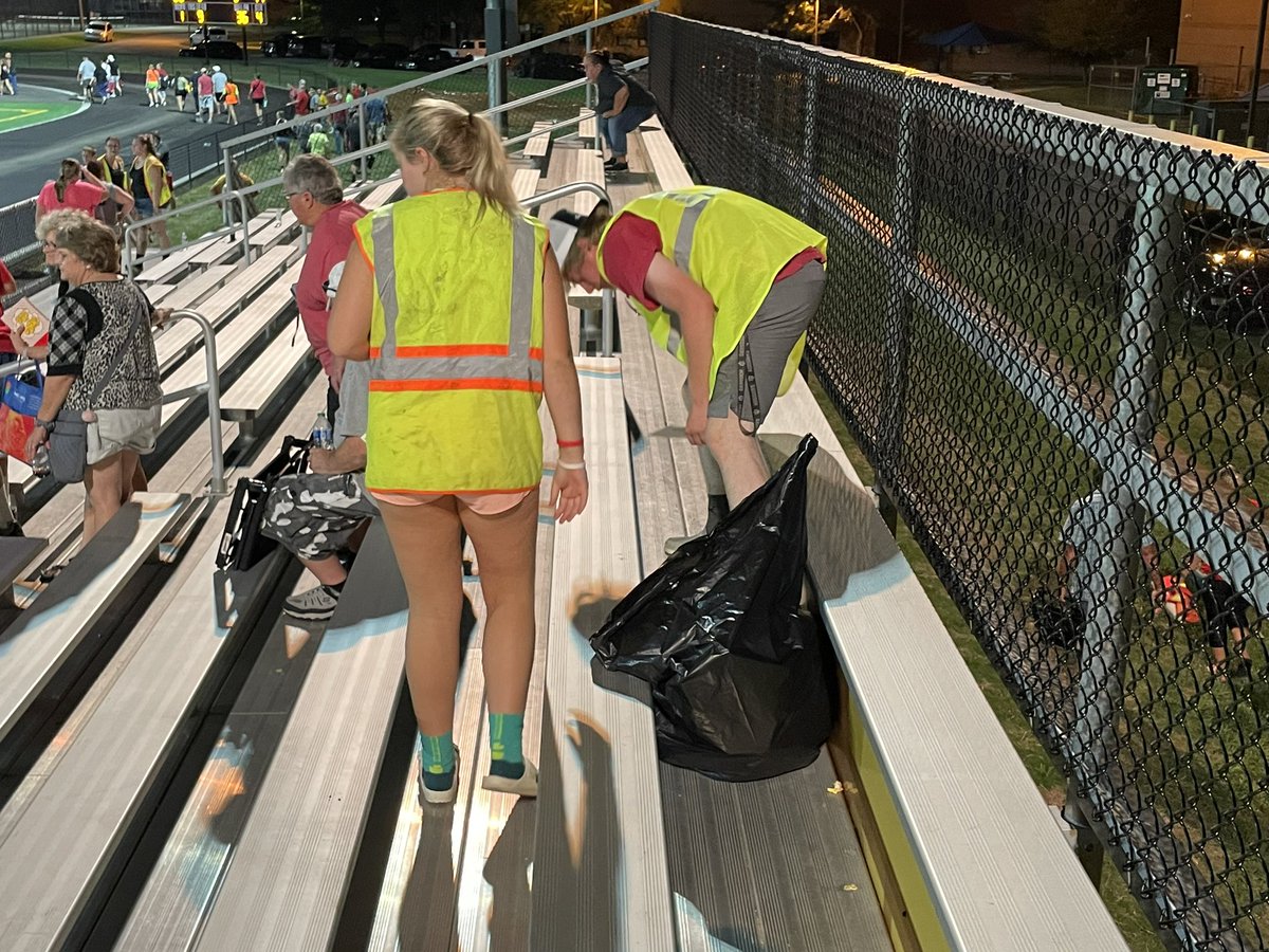 RushvilleHigh's tweet photo. Leave it Better Than You See It!! Very proud of these kids after a 3 hour game no trash left at all!! https://t.co/S50jeaxkd8
