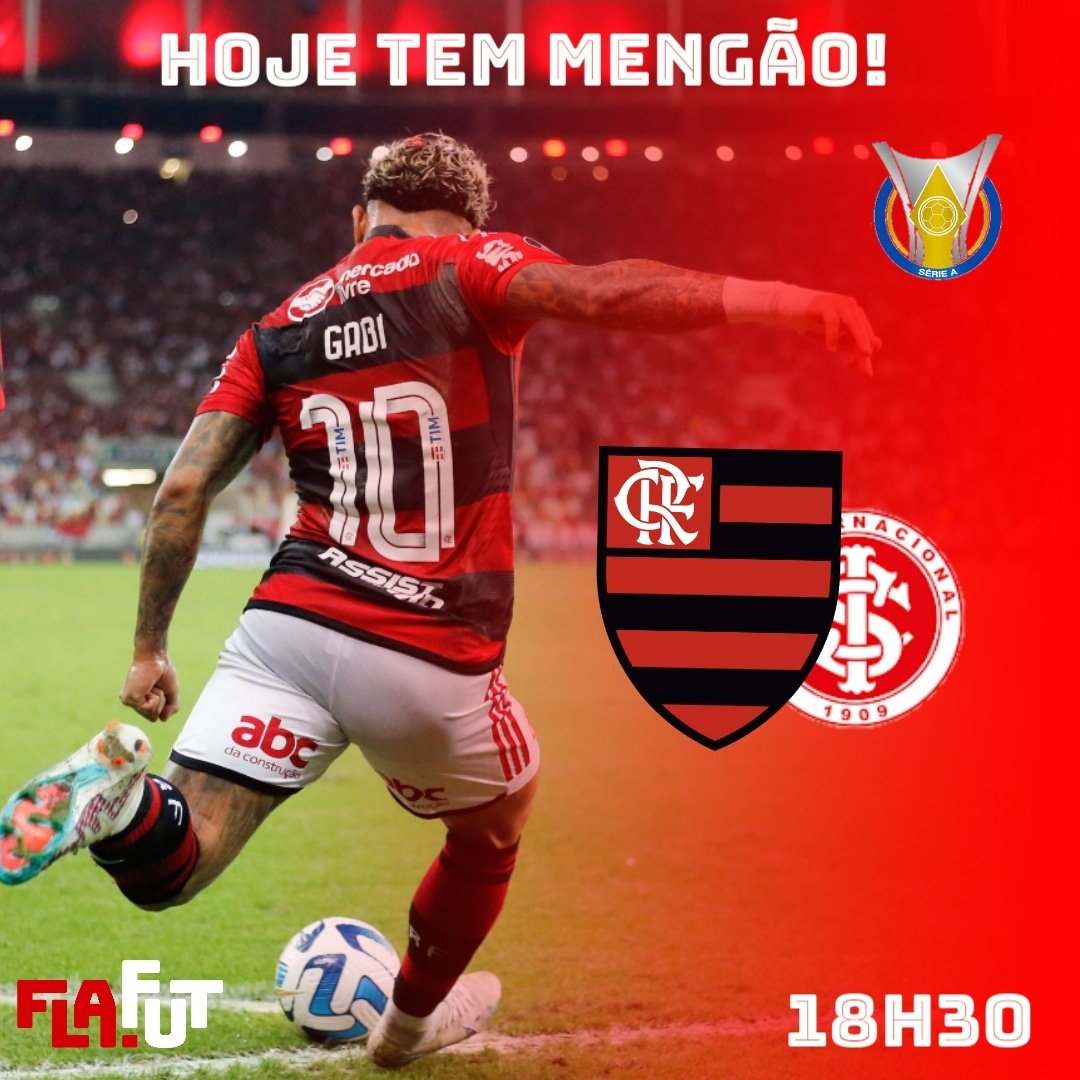 GrupoFLAFUT's tweet photo. HOJE TEM MENGÃO NO BRASILEIRÃO!
Às 18h30, o Mais Querido enfrenta o Internacional, no Maracanã! Vamos com tudo em busca dos três pontos!
#FLAxINT #VamosFlamengo
#FLAFUT https://t.co/TOkVIwsoQm