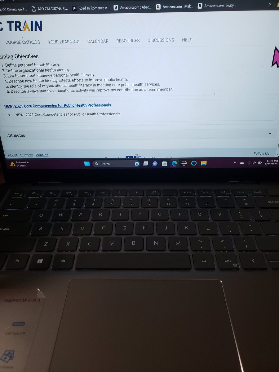 bilkistl's tweet photo. This week in my health communications course, we created CDC train accounts. This will allow us to earn certificates! CDC Training is a great opportunity to enhance our skills. We also went over course expectations and the syllabus. I can't wait for what's next! 
#SCOMUP https://t.co/FWOzWmivKg