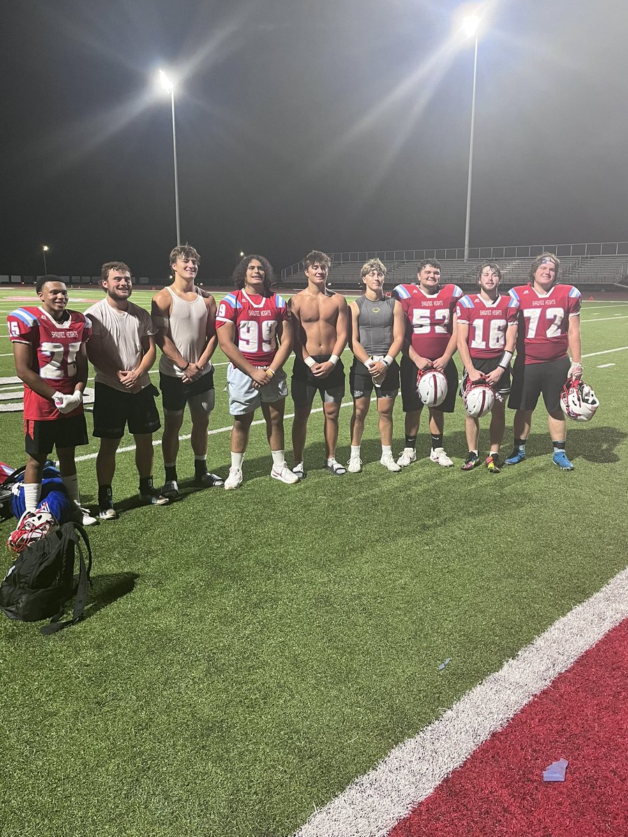 Bittersweet night. This is the last time all the Topeka stealth boys will be on the same field together. Lots of good memories in this picture #shawneeheights #washburnrural