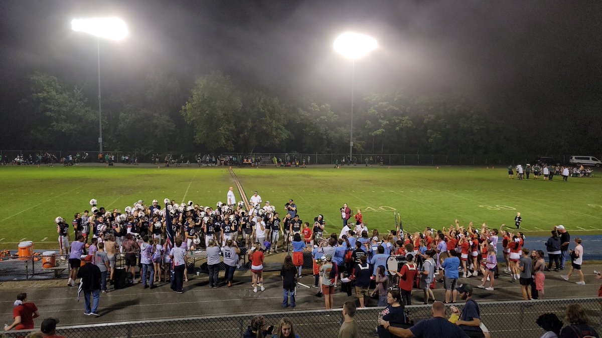 echsfb's tweet photo. Final from Grayson
EC 35
RC 6
Raiders move to 1-1 on the season and will be on the road to Boyd County next Friday night. 
Kickoff was at 9:02 and final horn at 11:16. 
Goodnight from Steve Womack Field. 
 @lisajtr @JimmyTreacy @SparksWillFly35 @ECRaiders @zklemmeHD https://t.co/A2dhXI2830
