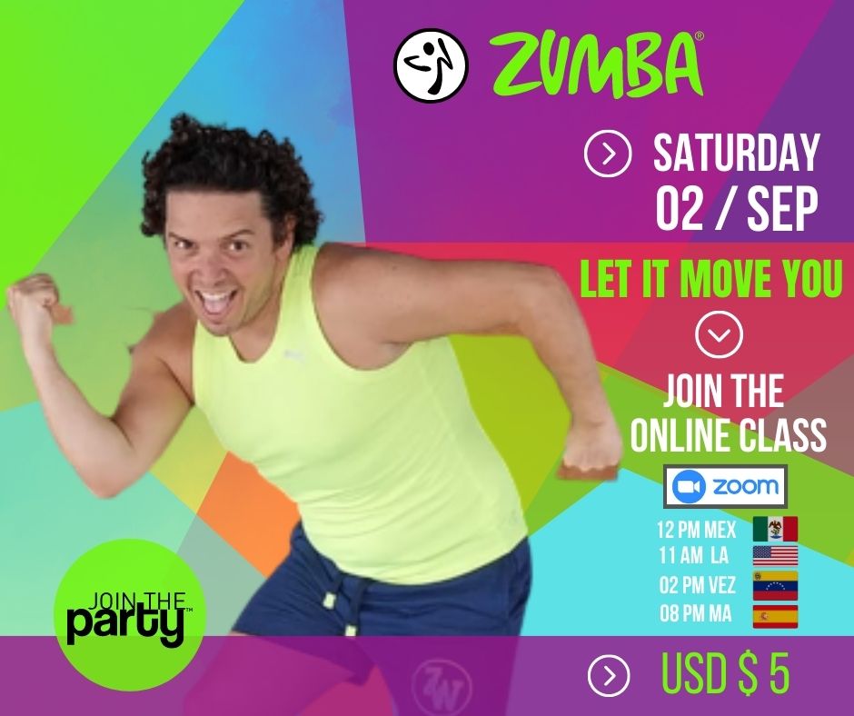 Todo listo para nuestra próxima clase en línea por Zoom el 2 de Septiembre a las 12m (MX). #baile #zumbafitness #zumba #salud 
All set for our upcoming online class on Zoom on September 2nd at 12 pm (MX).Inscríbete/sign up en este link: zumba.dance/i/40cf4a53