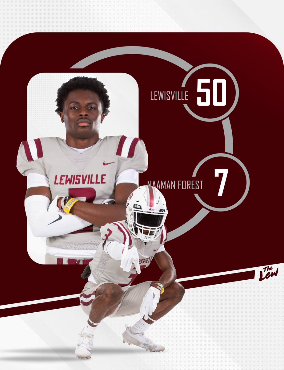 LHSFball's tweet photo. FINAL 
Lewisville 50
Naaman Forest 7 https://t.co/hX7MrBQHJu