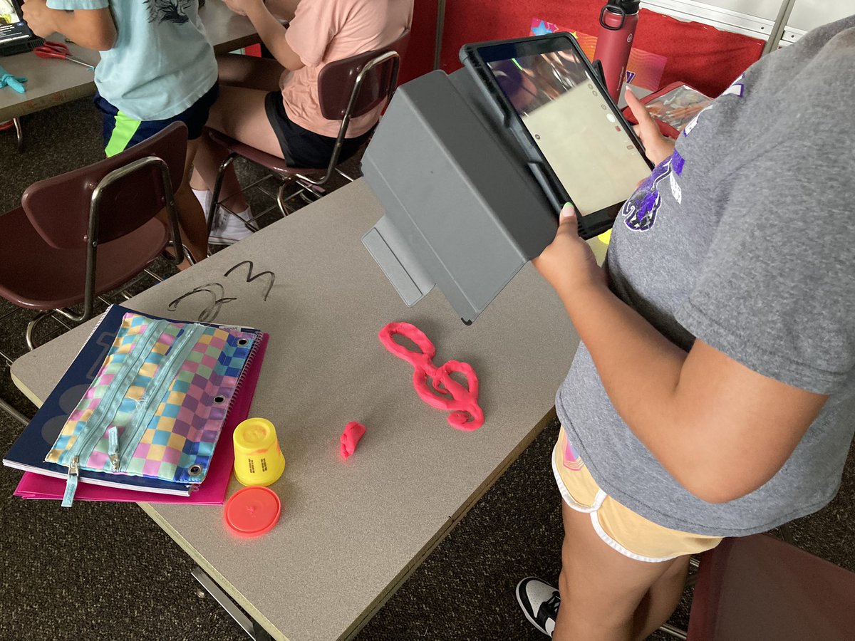 GreggDegen's tweet photo. Getting to know each other during the first days of school through playdoh creations. @CenturyWildcats https://t.co/7Gja40z9Ay