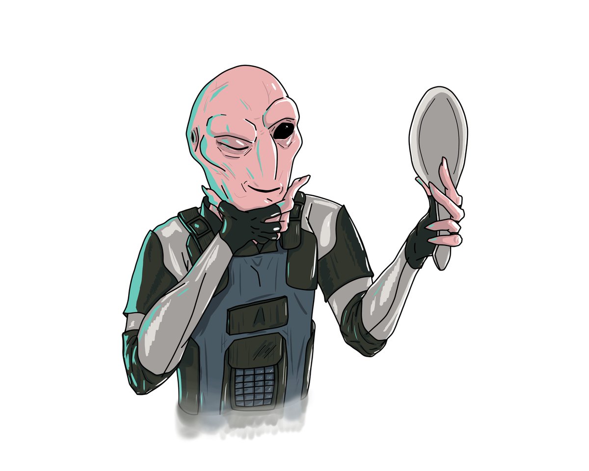 Mr_Sol0's tweet photo. Verge from XCOM lookin nice 👽💅🪞 https://t.co/lyId91r20y