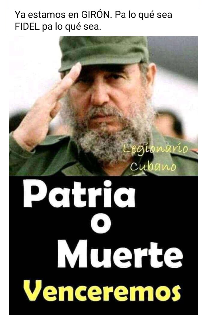 Inspirados en el ejemplo del Comandante en Jefe Fidel, acompañamos al pueblo venezolano en la batalla contra la #COVID19. 

CubaVive #HéroesDeLaSalud
<a href="/cubacooperaven/">Brigada Médica Cubana en Venezuela</a> <a href="/MINSAPCuba/">Ministerio de Salud Pública de Cuba</a>