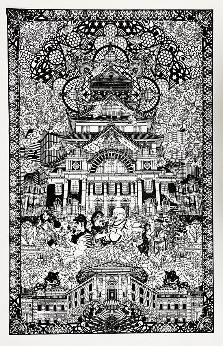 中之島中心に広がる大阪の切り絵を作りました。 様々なモチーフが隠れていますので、探してみて下さいね。 サイズ:800×500mm(外郭) 制作作業期間:2週間 良いなと思ってい頂けたら🔁🩶よろしくお願いします。 #切り絵 #papercuttingart #art