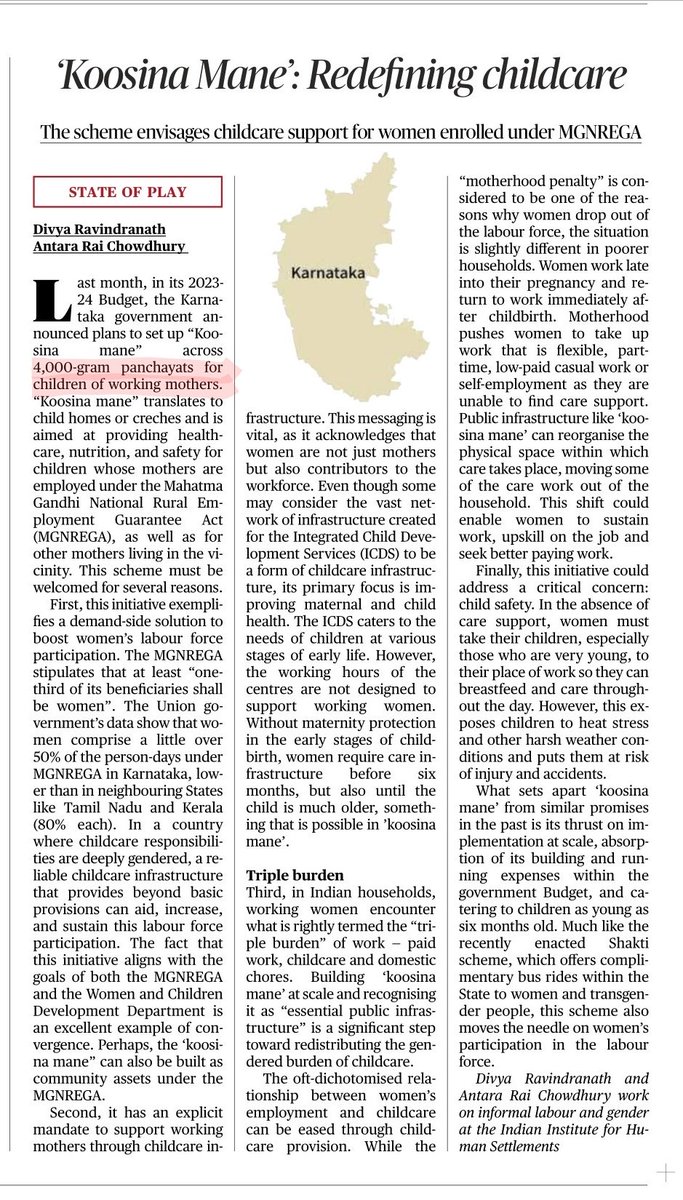 Childcare in the gram panchayat. #childresponsivelocalgovernance