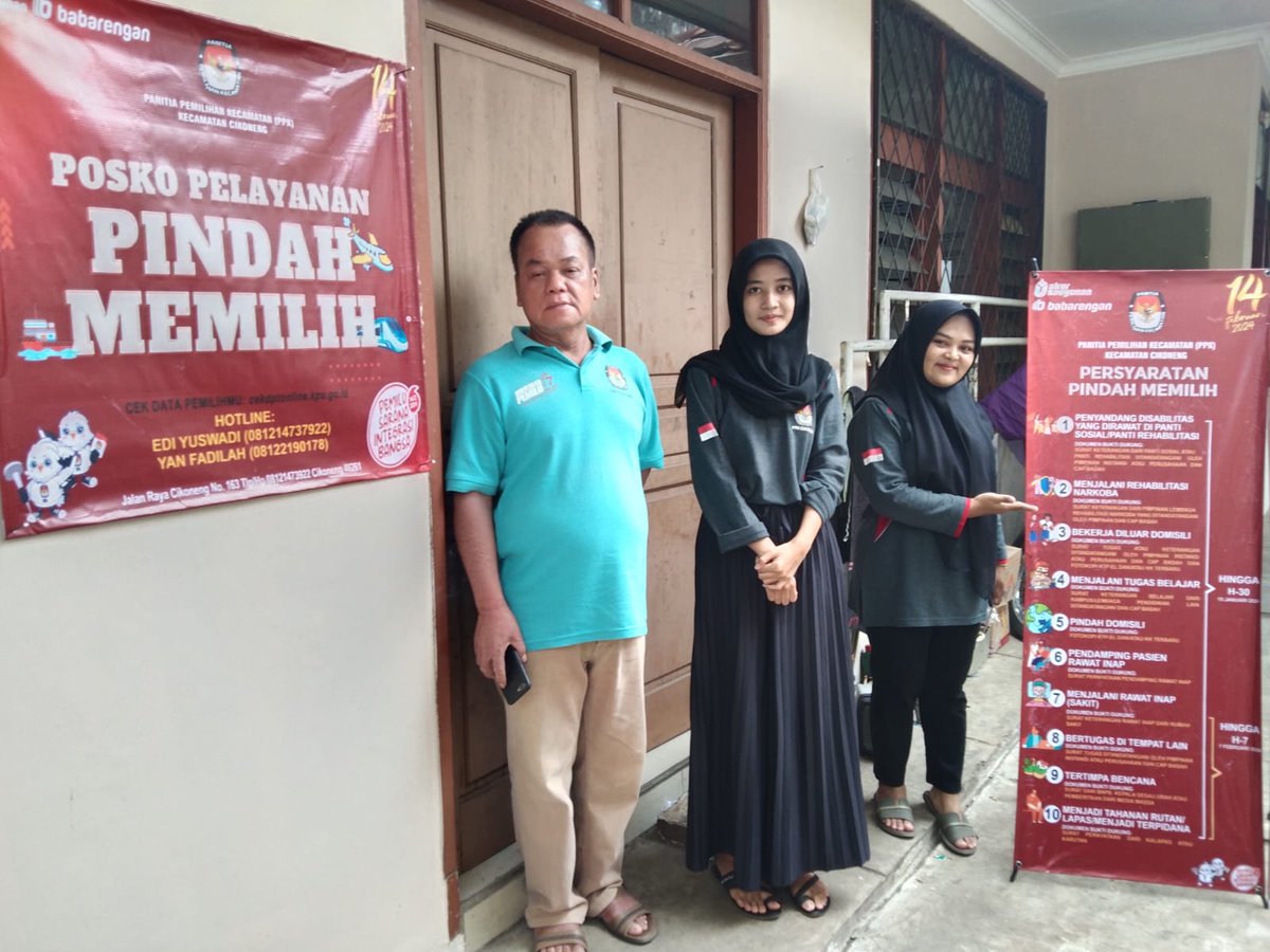 Tahapan pemilu masih mengenai daptar pemilih yang mau pindah tps