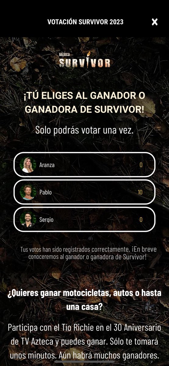 sl_1d's tweet photo. Hoy gana Pablo!

WERO BICAMPEÓN
 #HoyGanaPablo
#FinalSurvivorMx https://t.co/oMwh1LNK2O