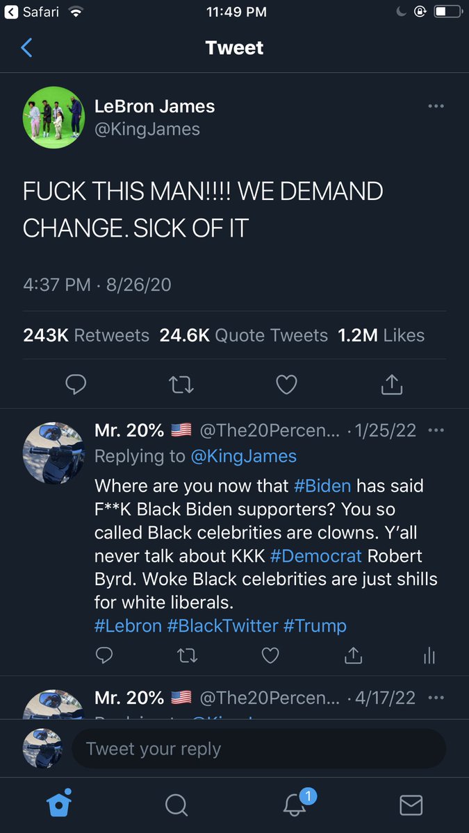 The20Percenter's tweet photo. I hate social media. @KingJames can tweet this but I get hit with a hateful conduct.. FUCK #Twitter https://t.co/lc825WlSrV