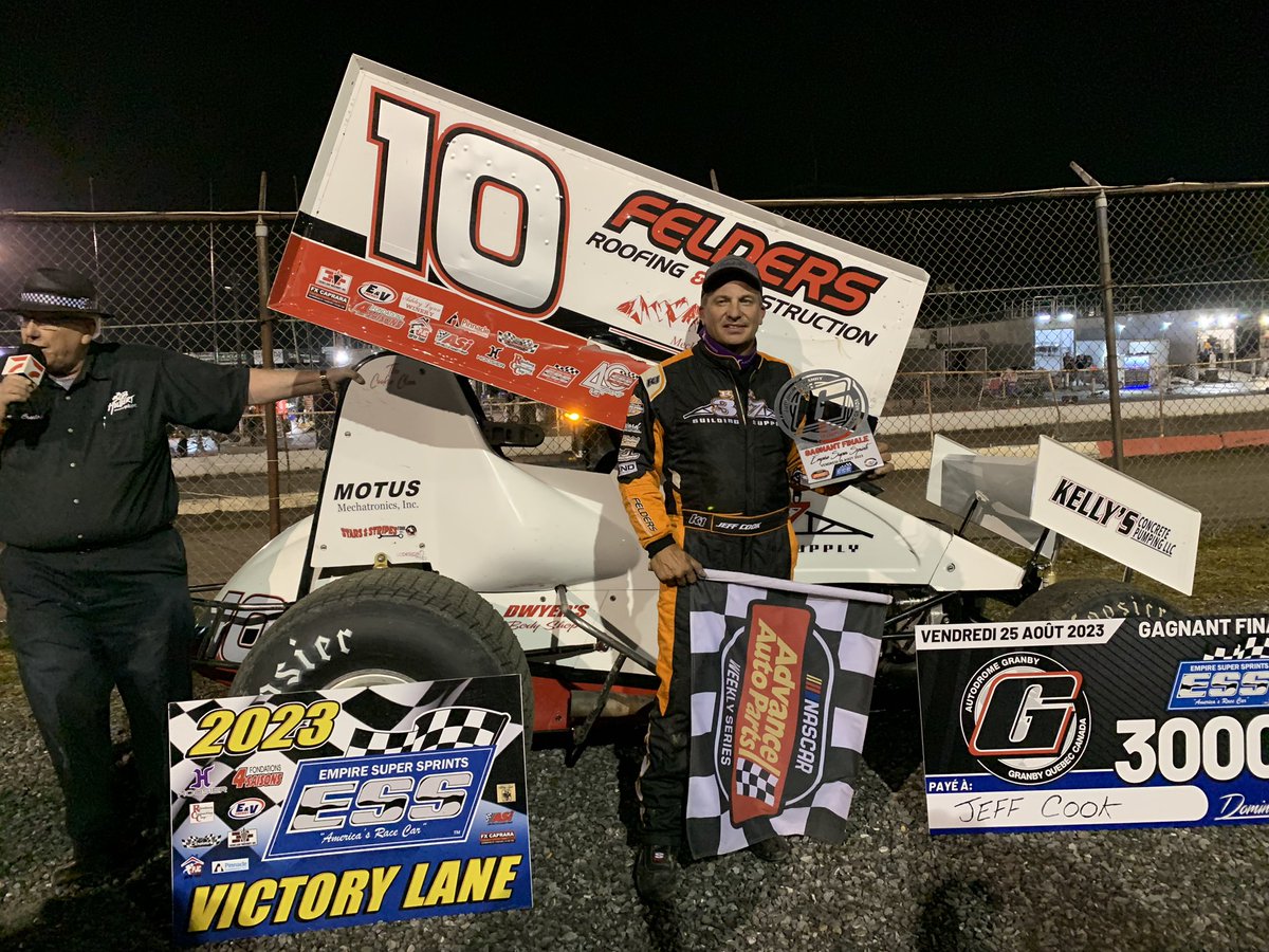 ESSprints's tweet photo. Jeff Cook is your feature winner at Autodrome Granby! It has been a few years since he took the checkered flag but he did it in his final season. https://t.co/DU3w8vywuS