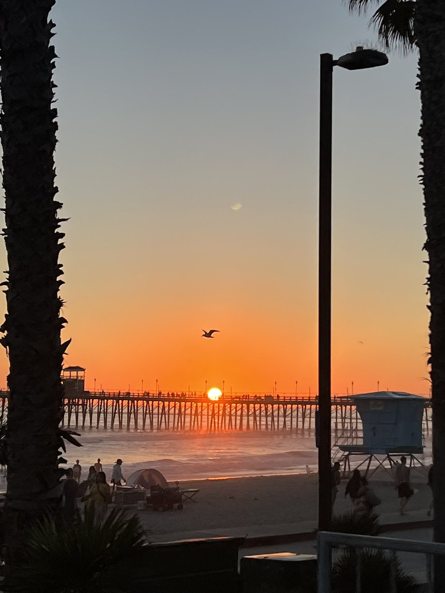 After a busy and rewarding week 1 of the fall semester, it was nice to have this moment of calm in our beautiful city of Oceanside. Happy weekend everyone! 🩵