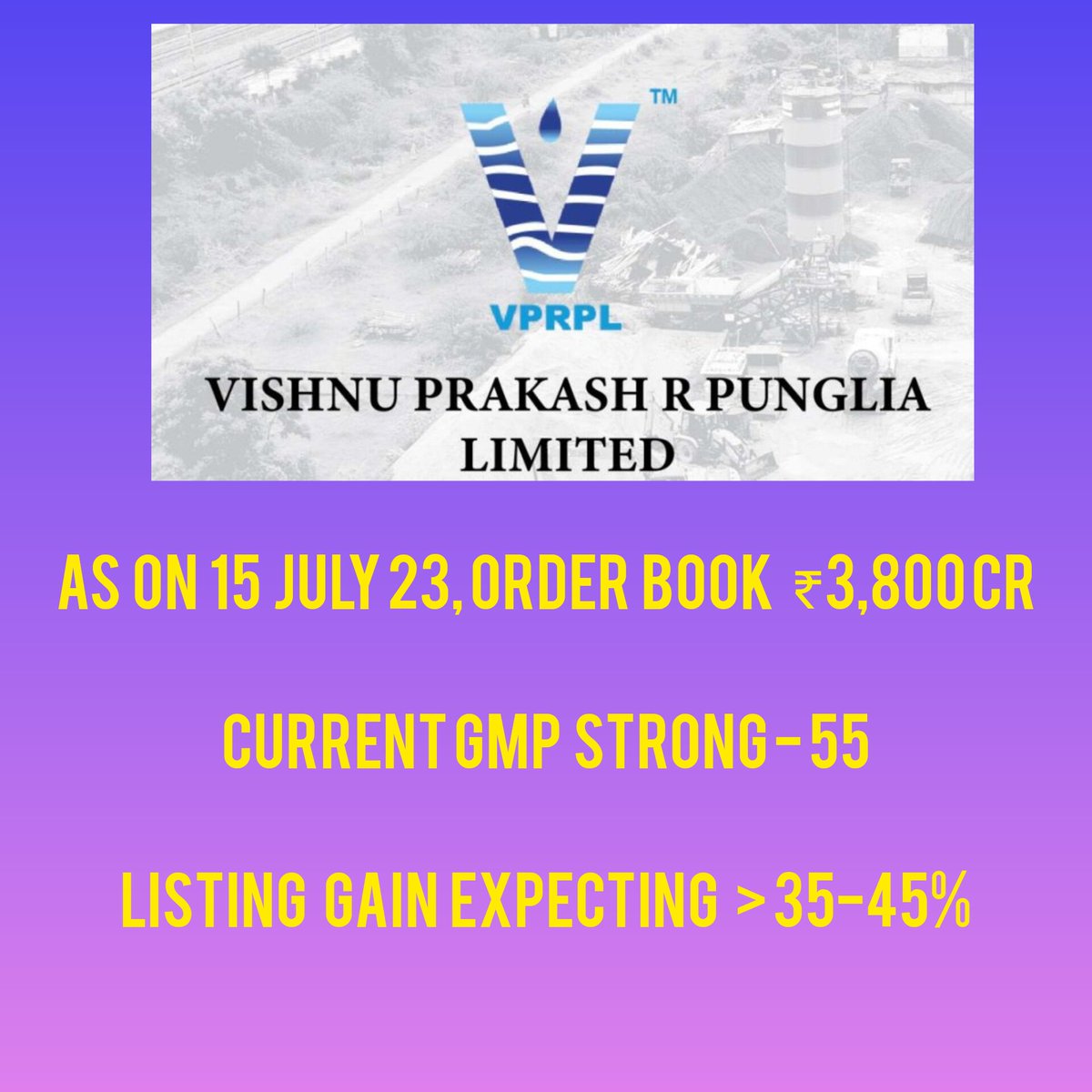 subbu2u83's tweet photo. #IPOAlert
#IPO
#investing #investment #StockMarket #ipoinfocus
#vishnuprakash
#VPRPL_IPO
Highlights of Vishnu Prakash IPO ๐
@kuttrapali26
@MarketScientist @Stock_Precision @ScholarTrading https://t.co/StjqqUsHIP