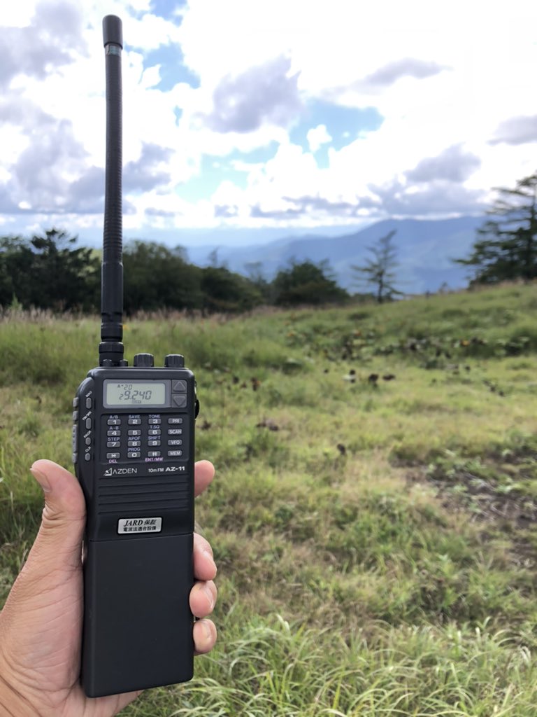 JI1EQS's tweet image. 山梨県甲州市にて10mfm。
#az11 #azden